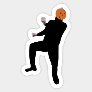 Dancing pumpkin man Sticker